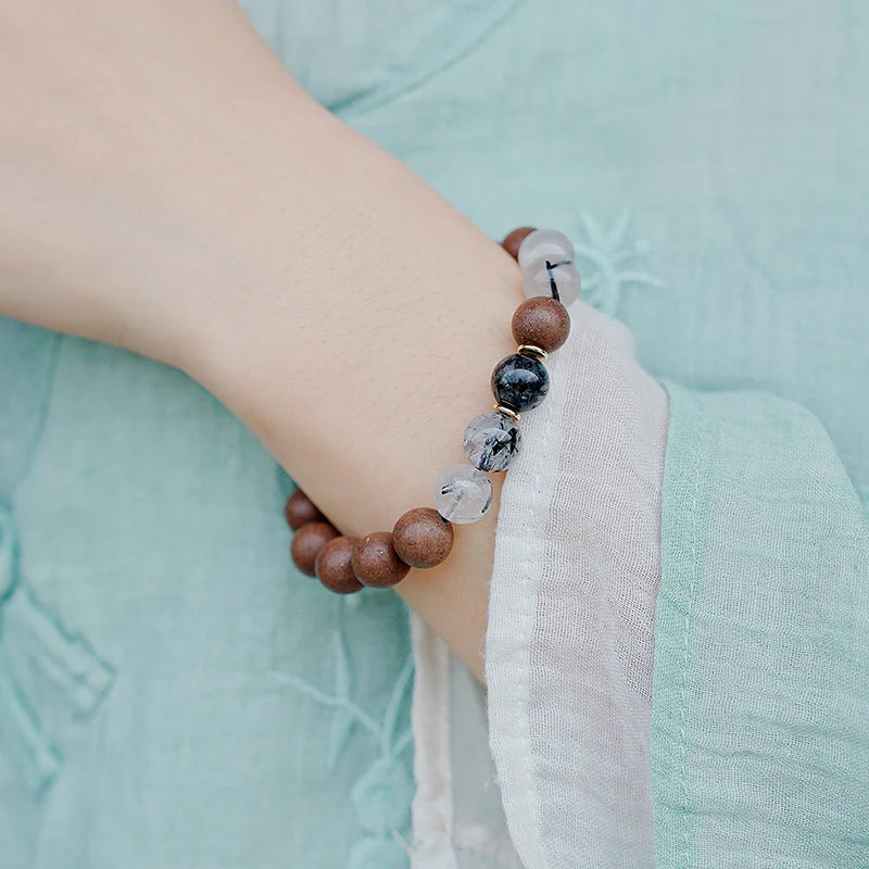 Ebony Agarwood Herbal Bead Bracelet