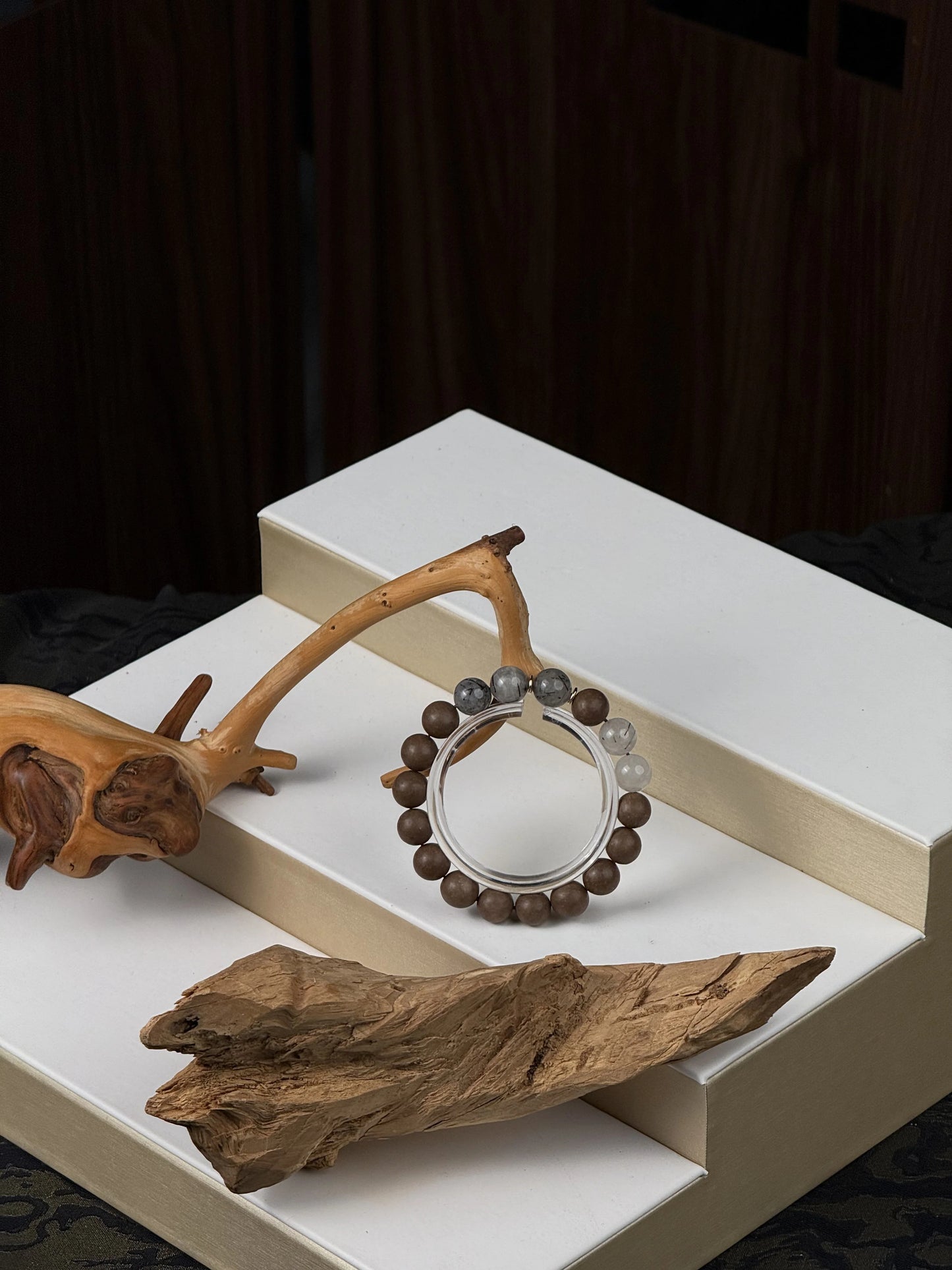 Ebony Agarwood Herbal Bead Bracelet