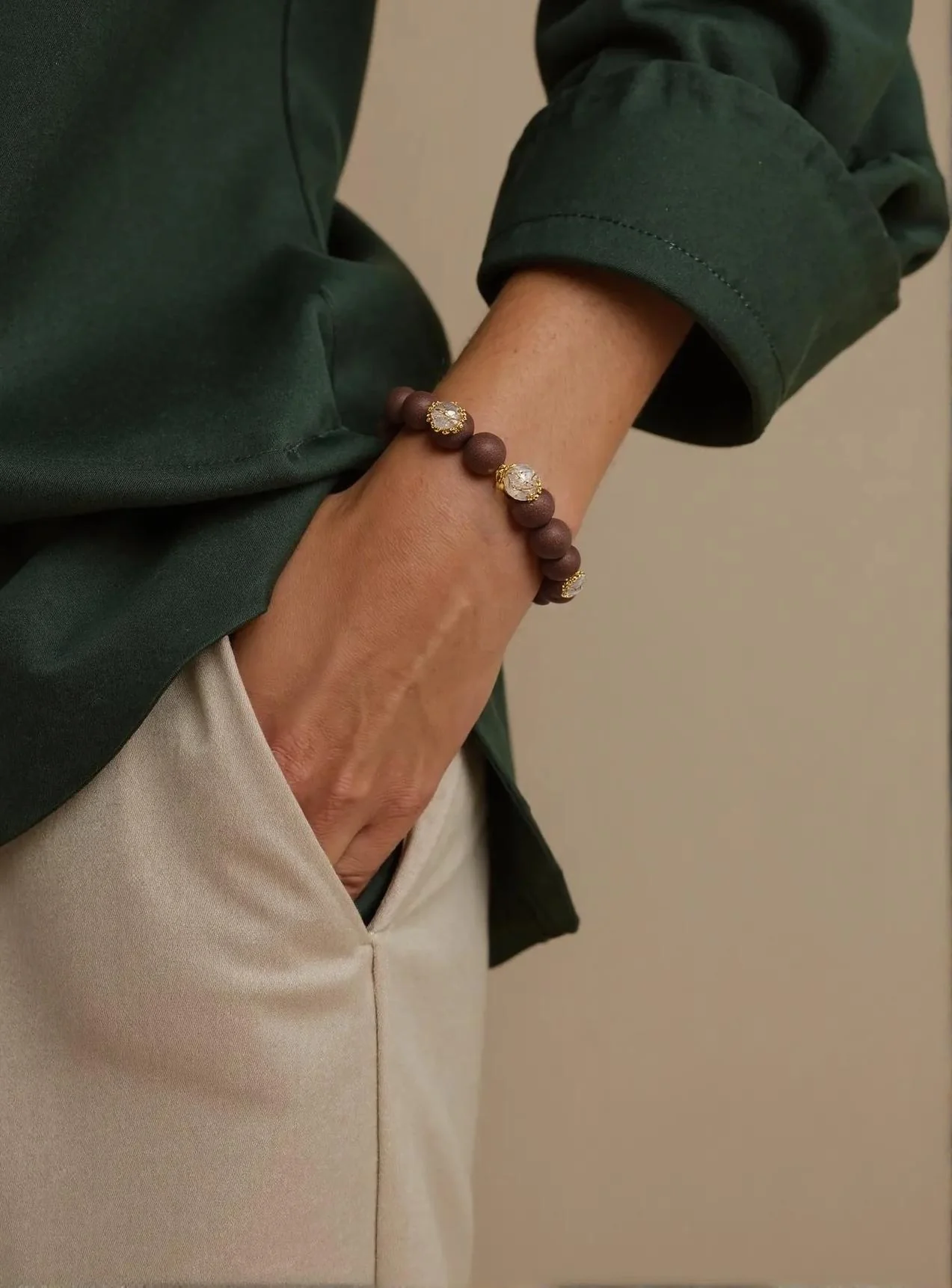 Magnolia Herbal Bead Bracelet