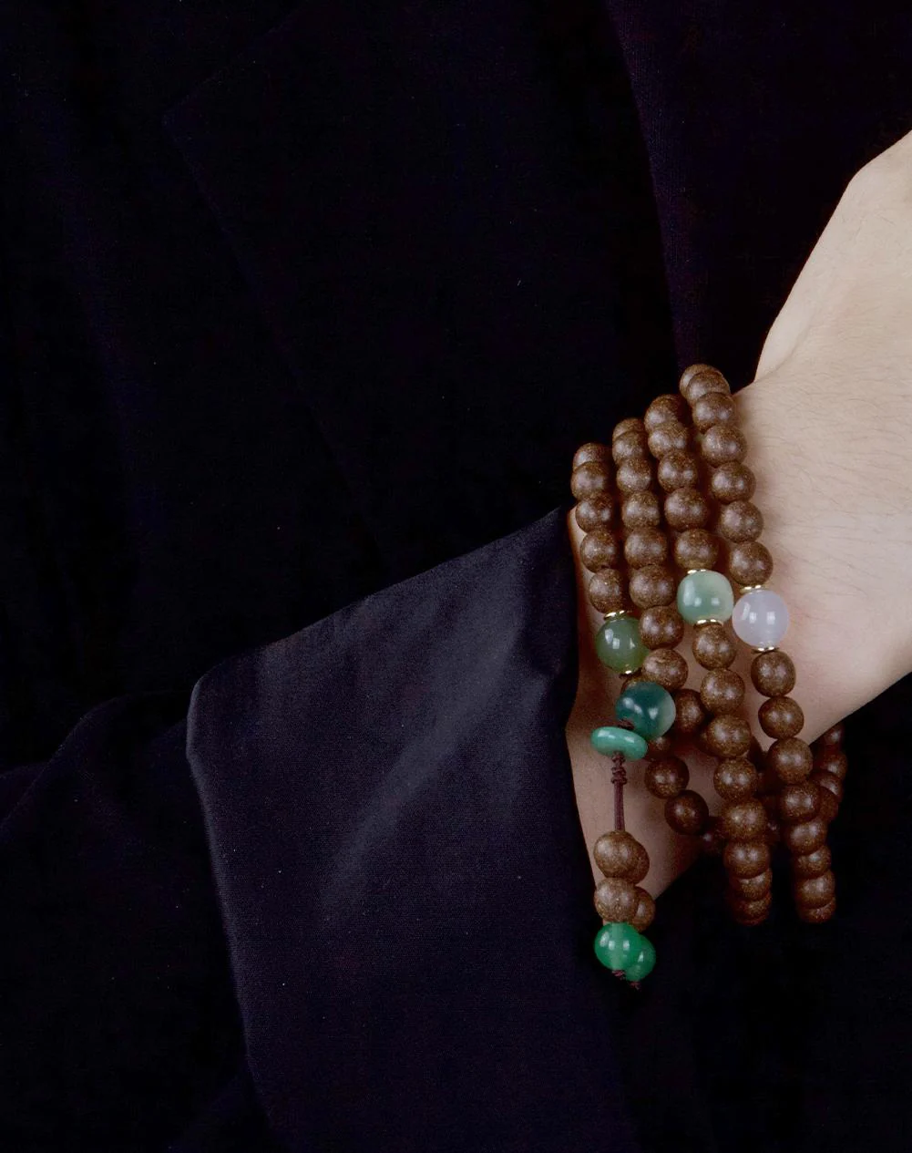 Zen Serenity White Tea Herbal Bead Bracelet——108 beads