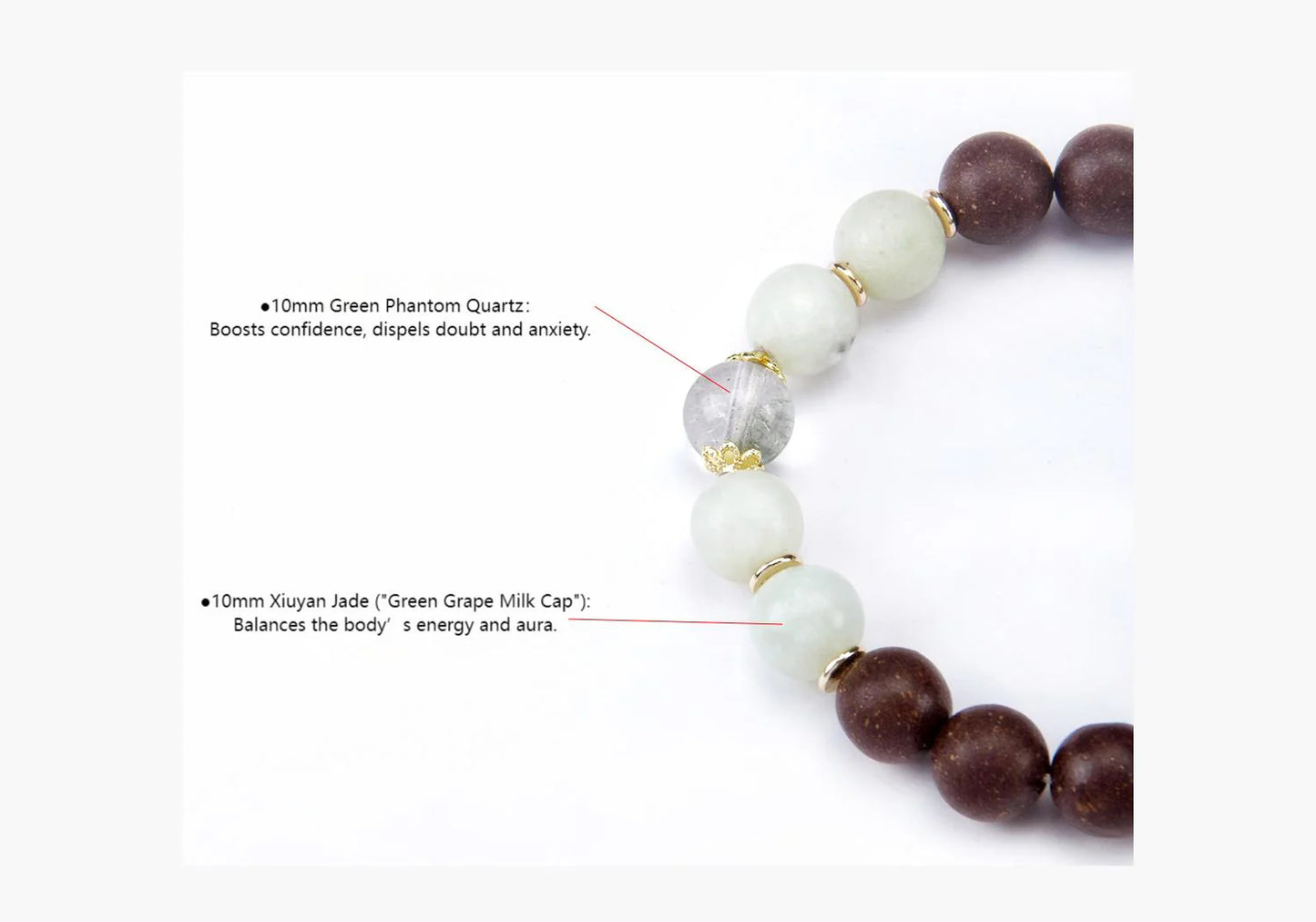 Zen Serenity White Tea Herbal Bead Bracelet