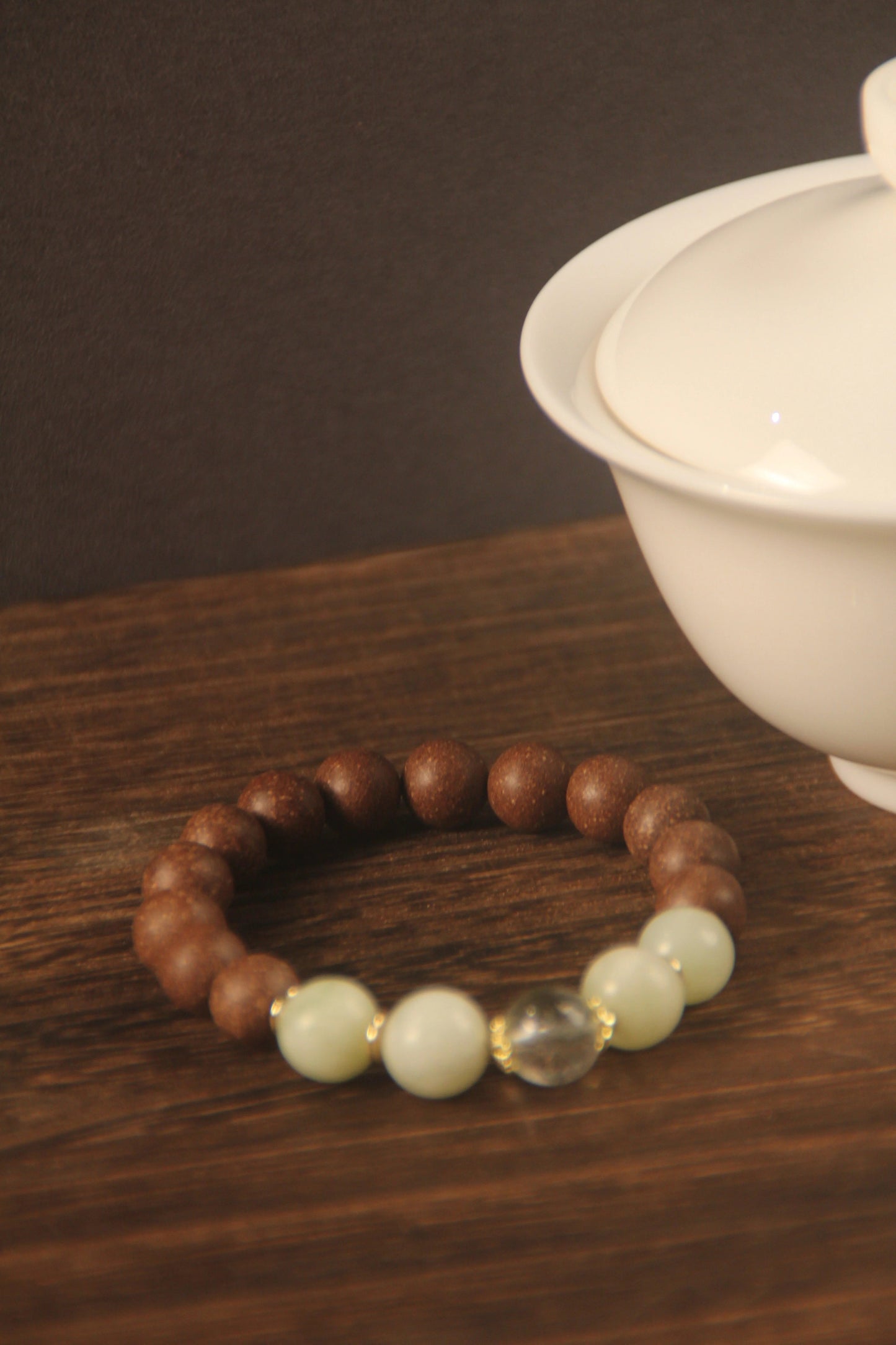 Zen Serenity White Tea Herbal Bead Bracelet